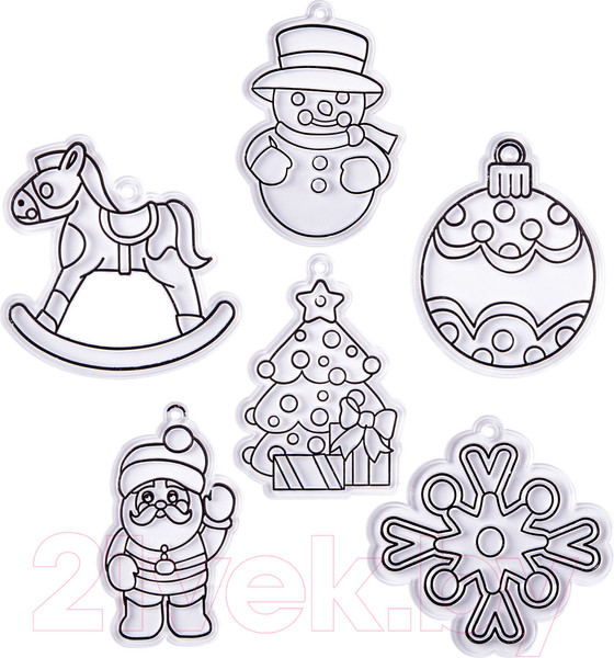 Изображение товара Набор для творчества Bondibon Новогодние украшения. Витраж / ВВ1934