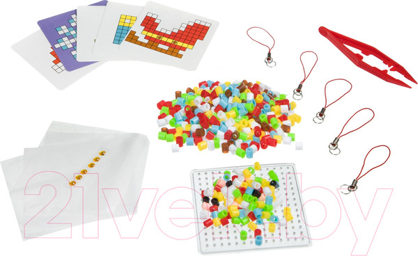 Изображение товара Развивающая игра Bondibon Новогодняя термомозаика 2D с Буки / ВВ4524