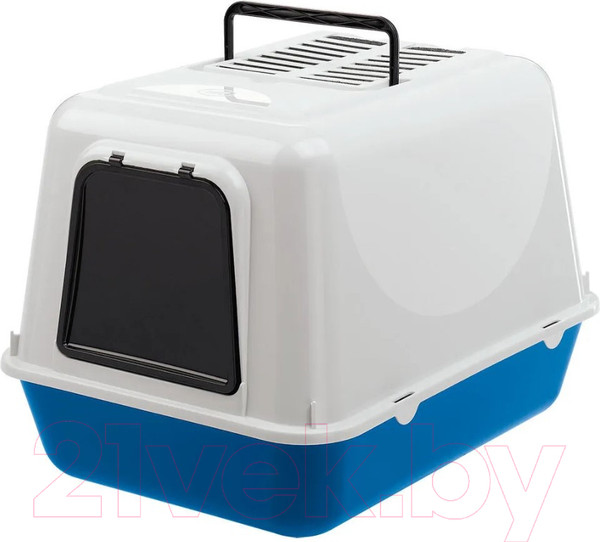 Изображение товара Туалет-домик Ferplast Clear Cat 20 / 72053125PA (синий)