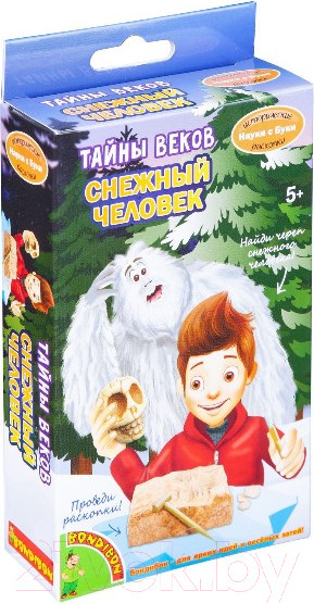 Изображение товара Набор для опытов Bondibon Исторические раскопки. Тайны веков. Снежный человек / ВВ4784