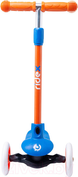 Изображение товара Самокат детский Ridex Hero 120/80мм (синий/оранжевый)