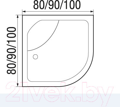 Изображение товара Душевая кабина RIVER Desna 90/44 MT