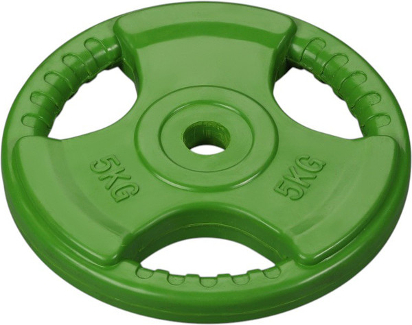 Изображение товара Диск для штанги Indigo Sport IN136 (5кг, светло-зеленый)