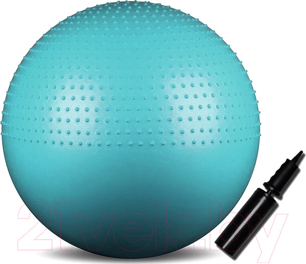 Изображение товара Фитбол массажный Indigo Sport Anti-Burst IN003 (75см, бирюзовый)