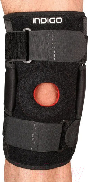 Изображение товара Суппорт колена Indigo Sport IN207 (черный)