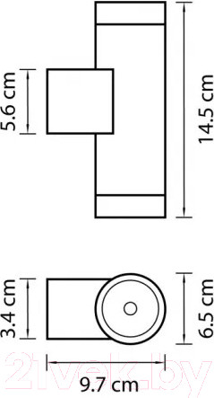 Изображение товара Бра уличное Lightstar Paro 351607