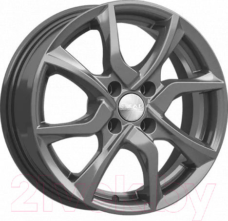 Изображение товара Литой диск SKAD Тулон 15x6" 4x100мм DIA 54.1мм ET 45мм Графит