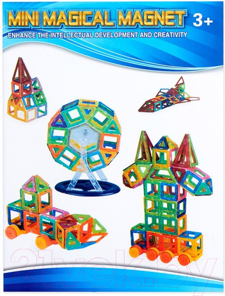 Изображение товара Конструктор магнитный Xinbida Мини магический магнит (58 деталей) / 2336518