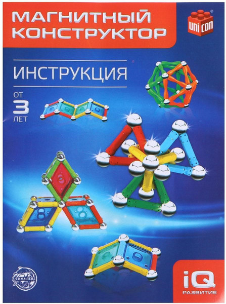 Изображение товара Конструктор магнитный Unicon Magnet Необычные фигуры (108 деталей) / 1387364
