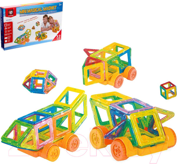 Изображение товара Конструктор магнитный Xinbida Мини магический магнит (32 детали) / 2336519