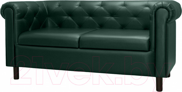 Изображение товара Диван Brioli Винчестер двухместный (L15/зеленый)