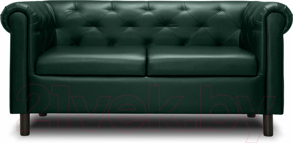 Изображение товара Диван Brioli Винчестер двухместный (L15/зеленый)