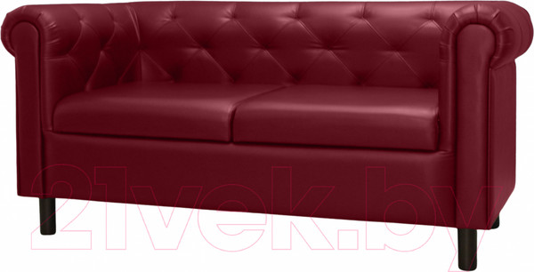 Изображение товара Диван Brioli Винчестер двухместный (L16/вишневый)
