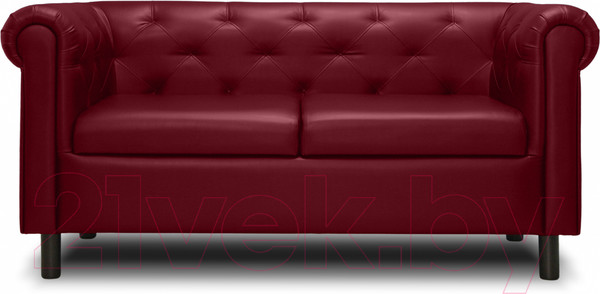 Изображение товара Диван Brioli Винчестер двухместный (L16/вишневый)