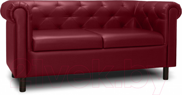 Изображение товара Диван Brioli Винчестер двухместный (L16/вишневый)