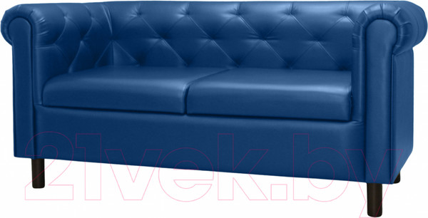 Изображение товара Диван Brioli Винчестер двухместный (L18/синий)