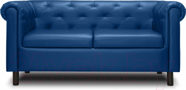 Изображение товара Диван Brioli Винчестер двухместный (L18/синий)