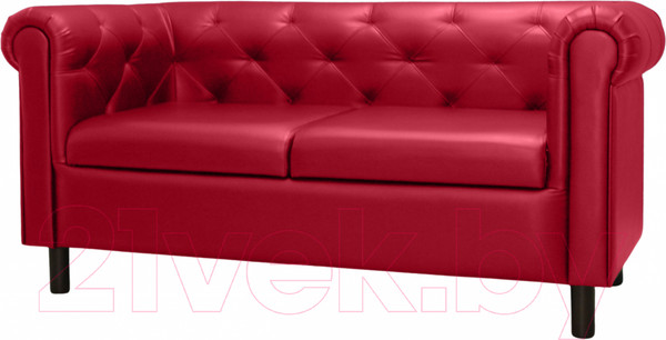Изображение товара Диван Brioli Винчестер двухместный (L19/красный)