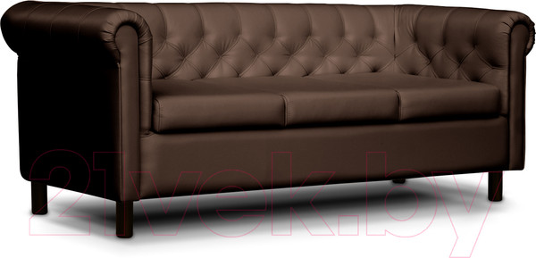 Изображение товара Диван Brioli Винчестер трехместный (L13/коричневый)
