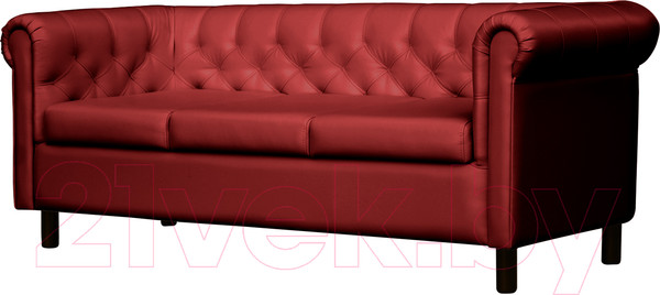 Изображение товара Диван Brioli Винчестер трехместный (L16/вишневый)