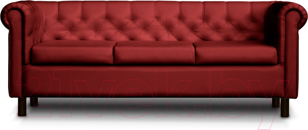 Изображение товара Диван Brioli Винчестер трехместный (L16/вишневый)