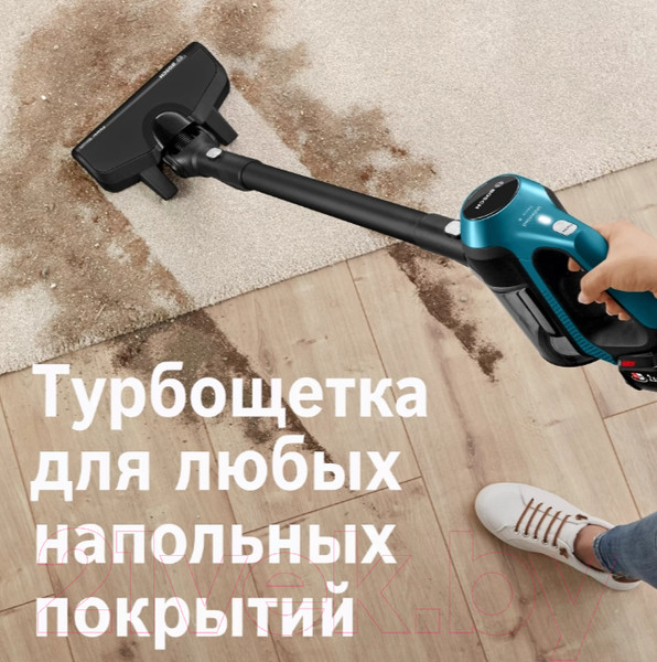 Изображение товара Вертикальный пылесос Bosch Unlimited 6 BBS611LAG (синий)