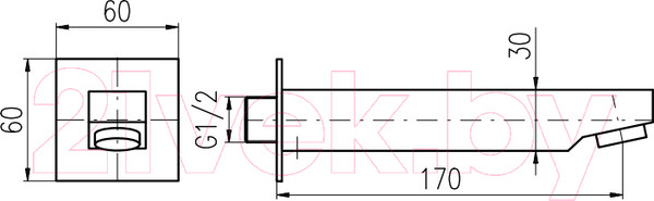 Изображение товара Излив Slezak RAV Loira TLR001
