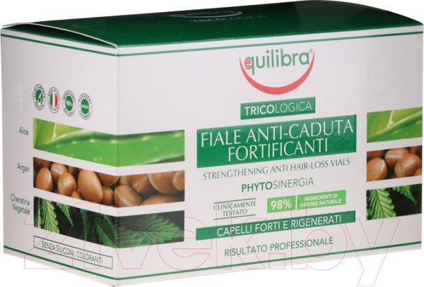 Изображение товара Ампулы для волос Equilibra Tricologica Укрепляющий лосьон против выпадения волос (10x8мл)