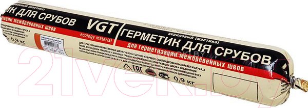 Изображение товара Герметик акриловый VGT Для срубов (900г, сосна)