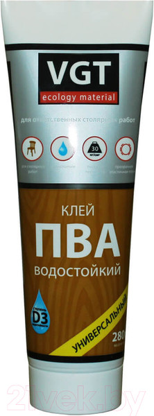 Изображение товара Клей VGT ПВА Водостойкий (280г)