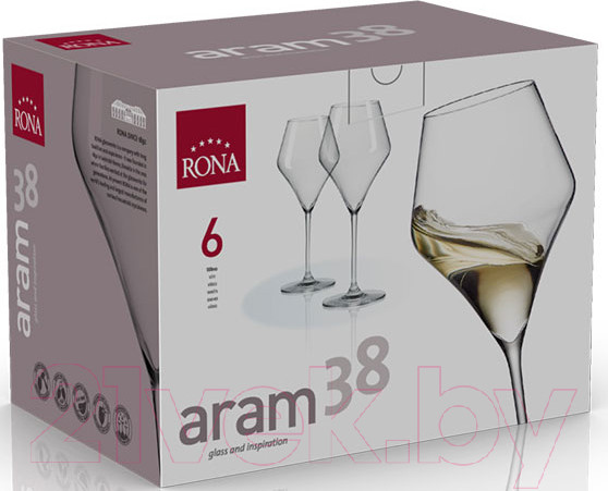 Изображение товара Набор бокалов Rona Aram 38 6508/380 (6шт)