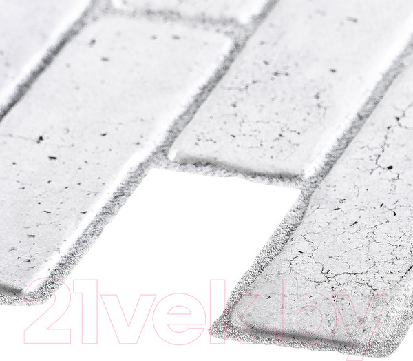 Изображение товара Панель ПВХ Регул Кирпич старый серый (971x489x0.3мм)