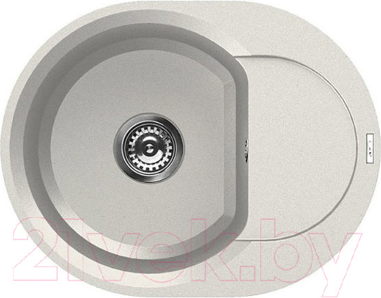 Изображение товара Мойка кухонная Elleci Easy Round 600 Bianco Titano G68 / LGYR6068