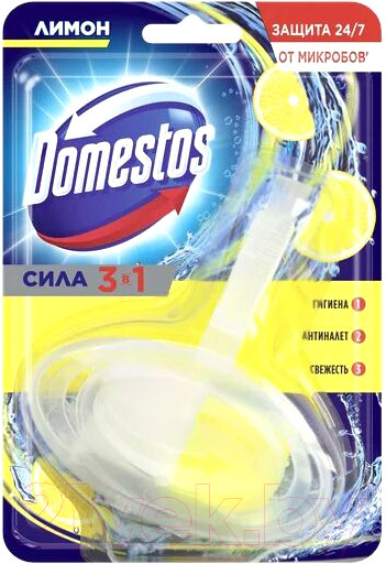 Изображение товара Чистящее средство для унитаза Domestos Лимон (40г)