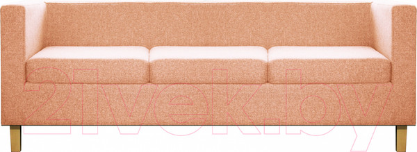 Изображение товара Диван Brioli Билли Д трехместный (J11/розовый/опоры светлые)