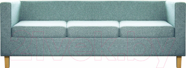 Изображение товара Диван Brioli Билли Д трехместный (J14/голубой/опоры светлые)