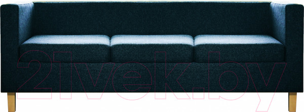 Изображение товара Диван Brioli Билли Д трехместный (J17/темно-синий/опоры светлые)