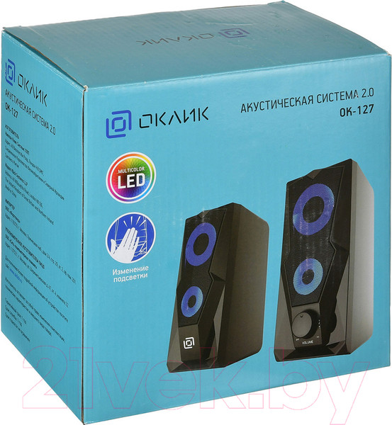 Изображение товара Мультимедиа акустика Оклик OK-127 (черный)