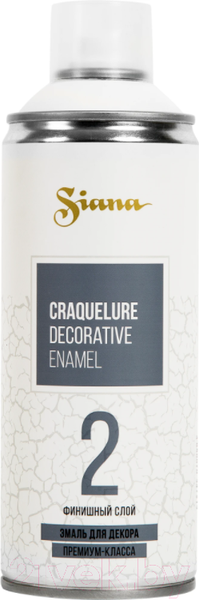 Изображение товара Эмаль Siana Эффект Кракелюра (1.04л, белый/золото)