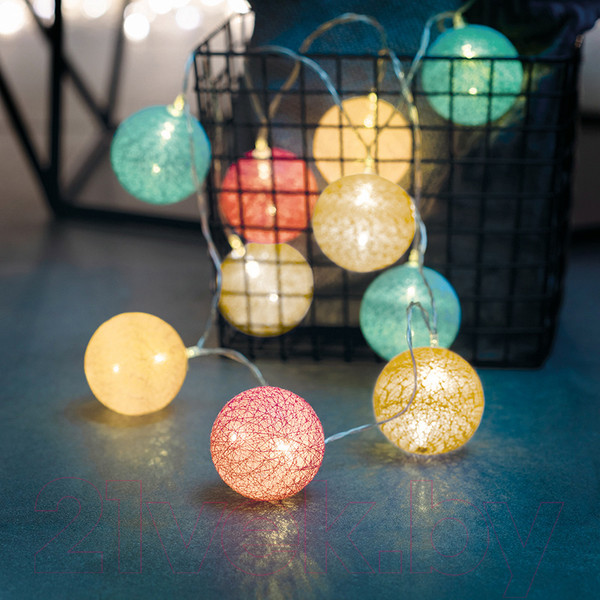 Изображение товара Тайские фонарики Neon-Night Перламутр 303-078 (3.5м, теплый белый)