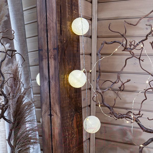 Изображение товара Тайские фонарики Neon-Night Пломбир 303-077 (1.5м, теплый белый)