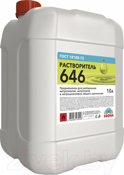 Изображение товара Растворитель KRONA 646 (10л)