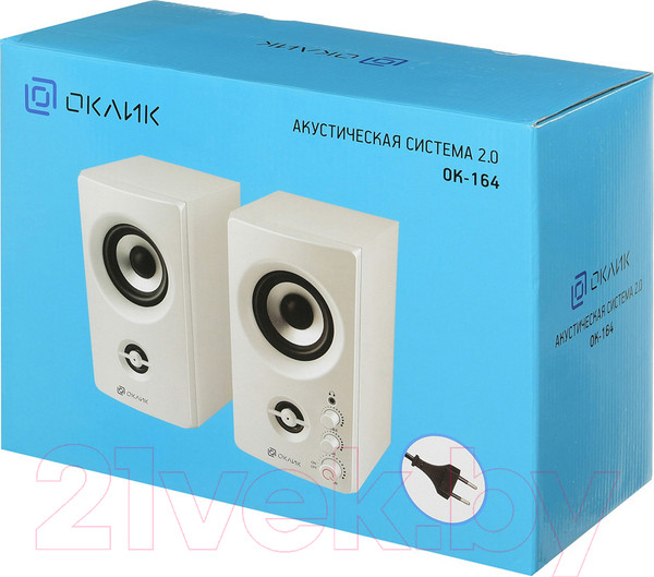 Изображение товара Мультимедиа акустика Оклик OK-164 (белый)