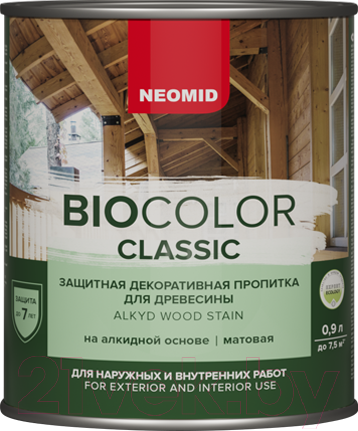 Изображение товара Защитно-декоративный состав Neomid Bio Color Classic (900мл, дуб)