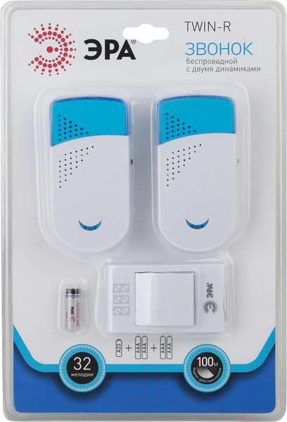 Изображение товара Электрический звонок ЭРА TWIN-R