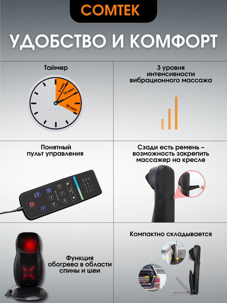 Изображение товара Массажная накидка Comtek 2012В