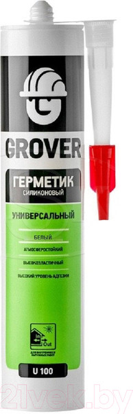 Изображение товара Герметик силиконовый Grover U 100 (300мл, белый)