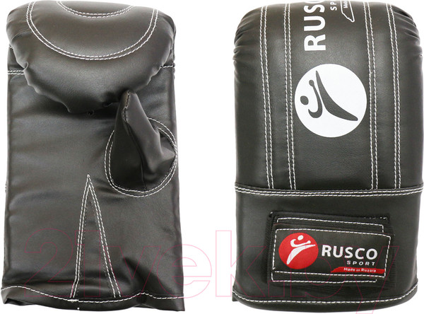 Изображение товара Перчатки для единоборств RuscoSport к/з (S, черный)
