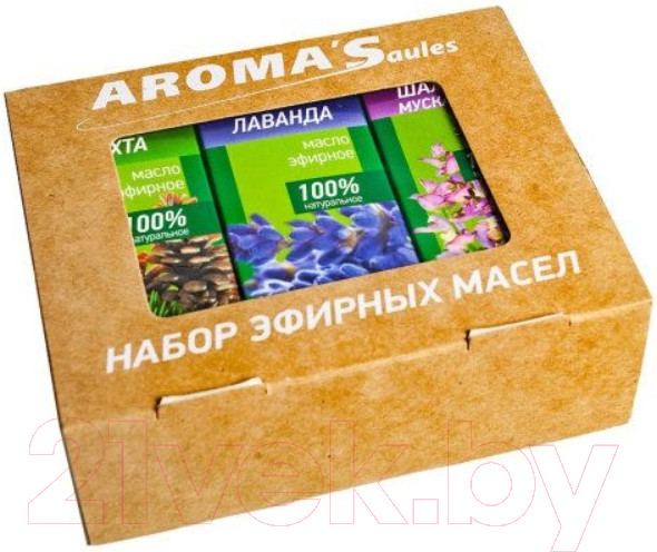 Изображение товара Набор эфирных масел Saules Sapnis Sauna Med (3x10мл)