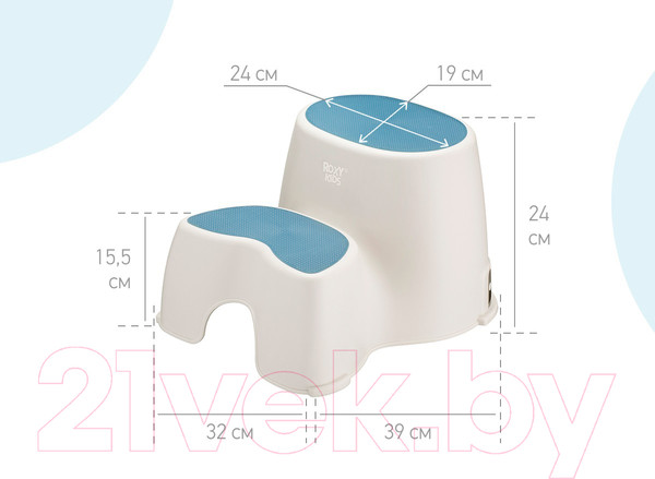 Изображение товара Табурет-подставка Roxy-Kids RPD-001 (синий)